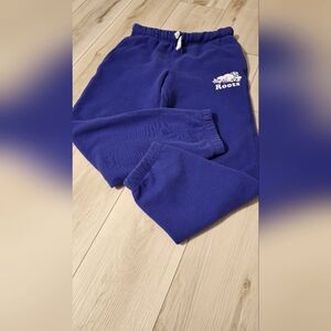 ROOTS Youth girls' original sweatpants, size 12, cozy loose fit.